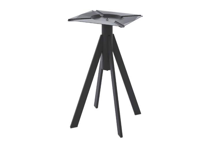 Стол обеденный Fuoz Werzalit Uniart Genart черный, магнолия-4