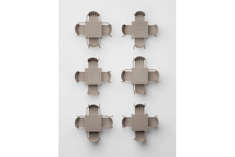 Кресло пластиковое Tiberina Nardi тортора-3