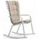Кресло-качалка пластиковое с подушкой Folio Nardi белый, бежевый