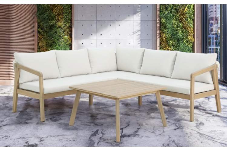 Комплект деревянной мебели Nara Tagliamento песочный-8