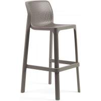 Стул пластиковый барный Net Stool Nardi тортора