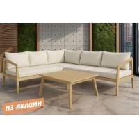 Комплект деревянной мебели Nara Tagliamento песочный