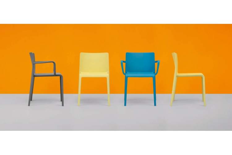 Стул пластиковый Volt PEDRALI желтый-6