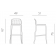 Стул пластиковый барный Lido Nardi белый
