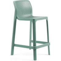 Стул пластиковый полубарный Net Stool Mini Nardi ментоловый Стул пластиковый полубарный Net Stool Mini Nardi ментоловый