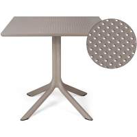 Стол пластиковый обеденный Clip 80 Nardi тортора