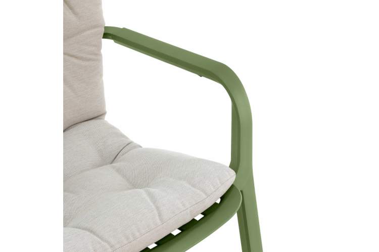 Кресло-качалка пластиковое с подушкой Folio Nardi агава, бежевый-5