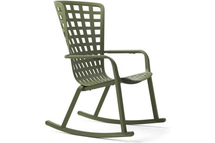 Кресло-качалка пластиковое с подушкой Folio Nardi агава, розовый-5