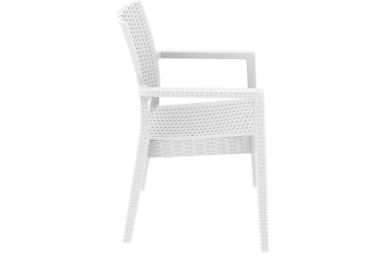 Комплект пластиковой мебели Miami Ibiza Siesta Contract белый-4