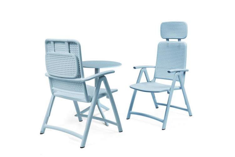 Стол пластиковый обеденный Step + Step Mini Nardi голубой-7