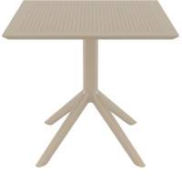 Стол пластиковый Sky Table 80 Siesta Contract бежевый пластиковый