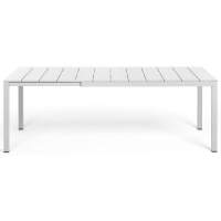 Стол металлический раздвижной Rio Alu 140 Extensibile Nardi белый