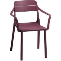Кресло пластиковое Cassia Nardi бургунди