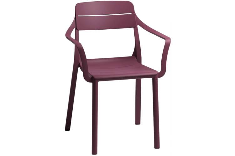 Кресло пластиковое Cassia Nardi бургунди