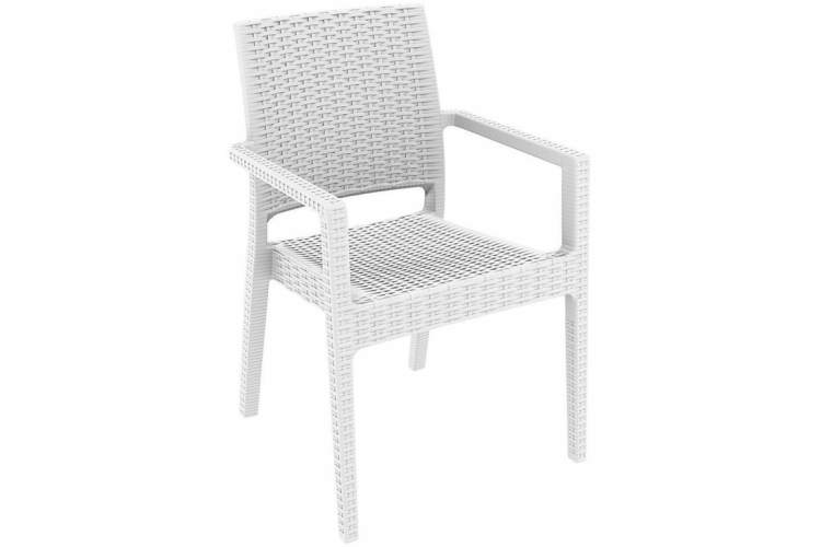 Комплект пластиковой мебели Miami Ibiza Siesta Contract белый-5