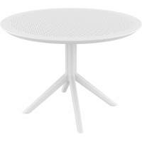 Стол пластиковый Sky Table Ø105 Siesta Contract белый