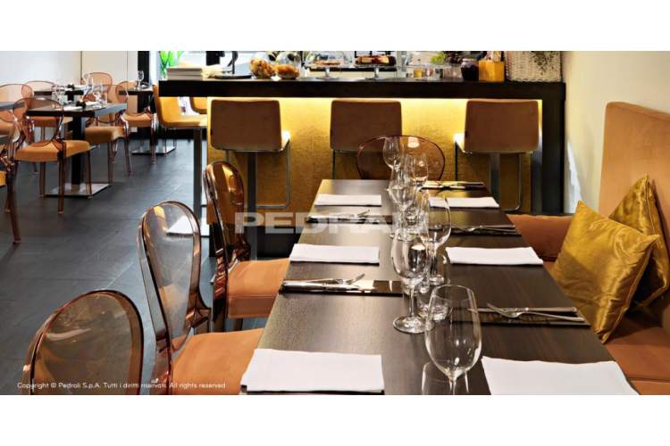 Стул прозрачный Queen PEDRALI янтарный-4