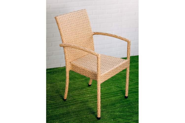 Кресло плетеное Dove ReeHouse бежевый люкс-7