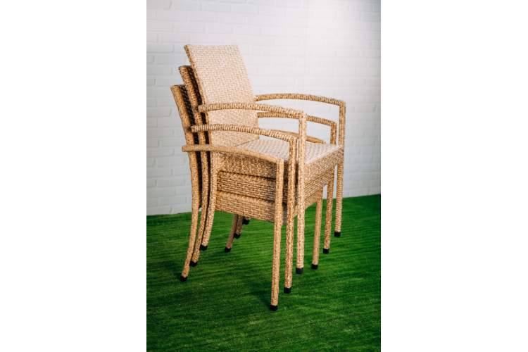 Кресло плетеное Dove ReeHouse бежевый люкс-5