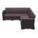 Диван пластиковый плетеный угловой с подушками Monaco Lounge Corner Siesta Contract коричневый
