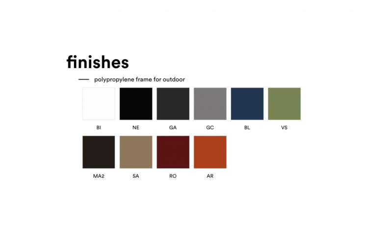 Стул пластиковый Ara PEDRALI серый-2