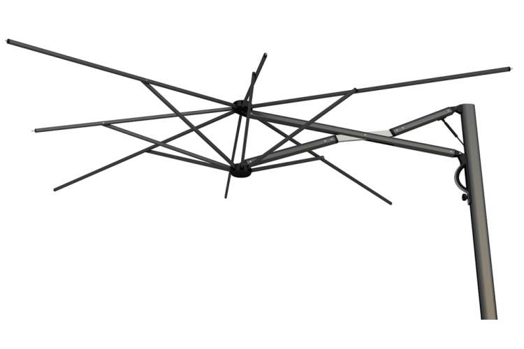 Зонт профессиональный 3х4 м Astro Carbon Scolaro графит, слоновая кость-7