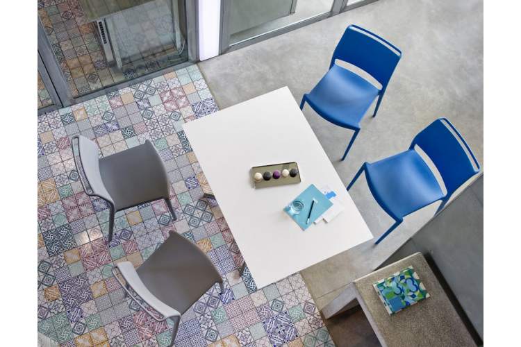 Стул пластиковый Ara PEDRALI серый-8