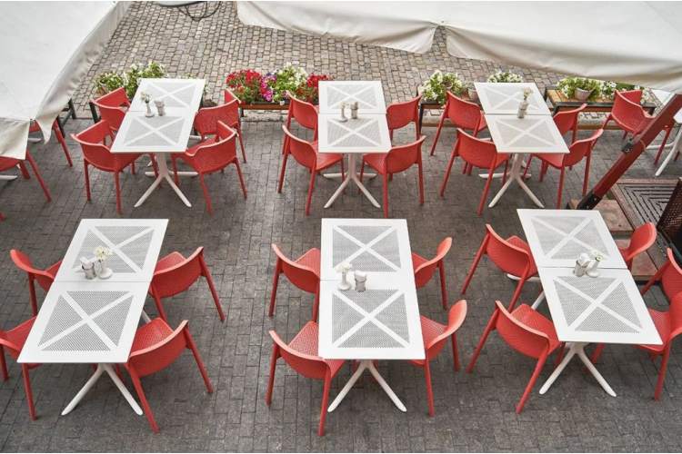 Стул пластиковый Bit Nardi коралловый-5