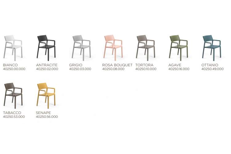 Кресло пластиковое Trill Armchair Nardi розовый-2