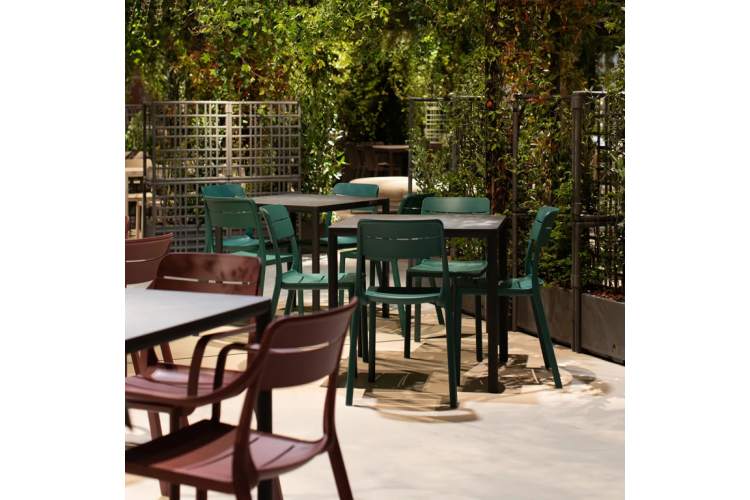 Кресло пластиковое Cassia Nardi бургунди-6