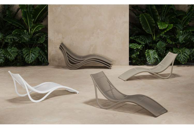 Лежак пластиковый Ibiza Basic Vondom тортора-4