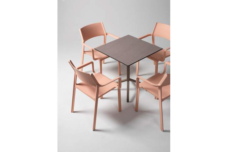 Кресло пластиковое Trill Armchair Nardi розовый-4