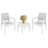 Комплект пластиковой мебели Miami Ibiza Siesta Contract белый