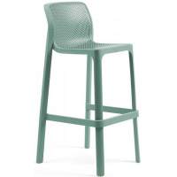 Стул пластиковый барный Net Stool Nardi ментоловый Стул пластиковый барный Net Stool Nardi ментоловый