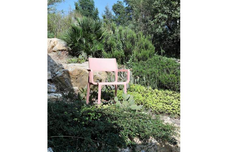 Кресло пластиковое Trill Armchair Nardi розовый-8