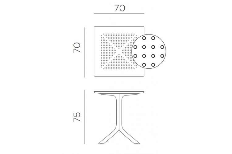 Комплект мебели Clip 70 Torino Tagliamento тортора, антрацит, темно-серый-1
