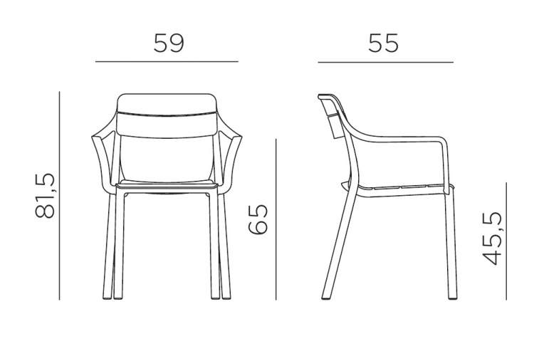 Кресло пластиковое Cassia Nardi майя-1