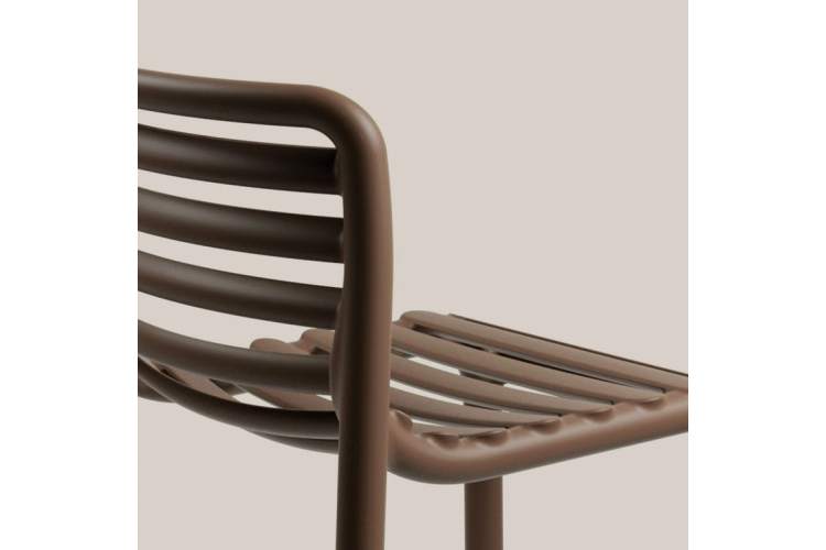 Стул пластиковый барный Doga Stool Nardi табак-5
