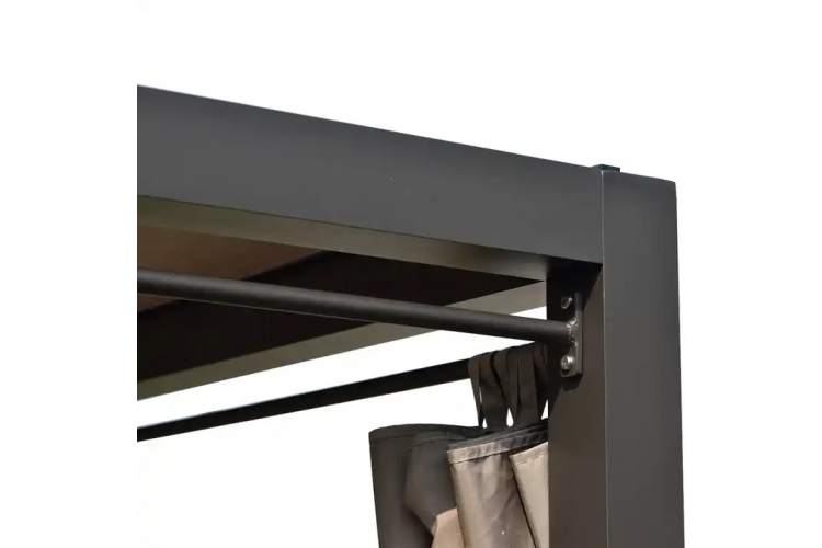 Шатер с лежаками Enigma Tagliamento антрацит, голубой-5