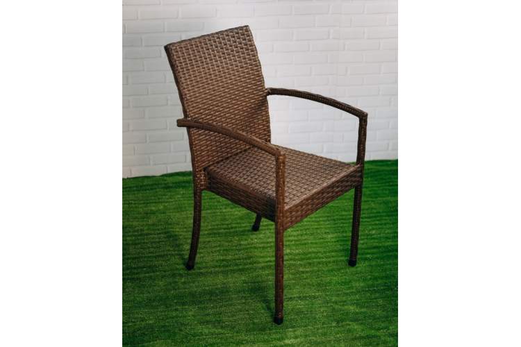 Кресло плетеное Dove ReeHouse коричневый люкс-7