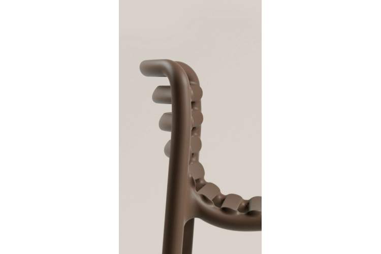 Стул пластиковый барный Doga Stool Nardi табак-4