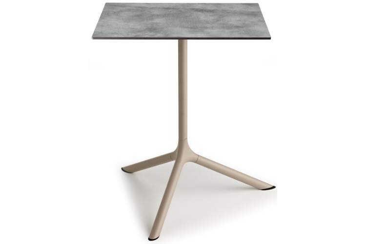 Стол ламинированный обеденный складной Tripe Maxi Folding Scab Design тортора, цементный-4