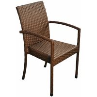 Кресло плетеное Dove ReeHouse коричневый люкс