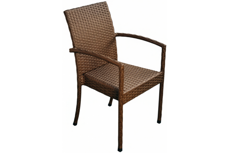 Кресло плетеное Dove ReeHouse коричневый люкс