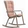 Кресло-качалка пластиковое с подушкой Folio Nardi тортора, розовый