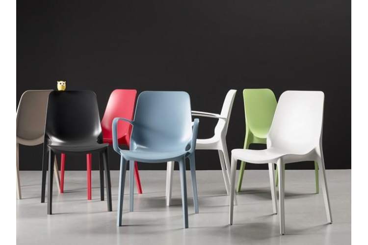 Стул пластиковый Ginevra Scab Design голубой-3