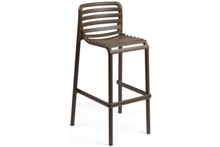 Стул пластиковый барный Doga Stool Nardi табак