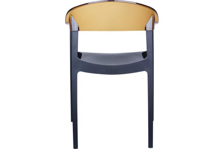 Кресло пластиковое Carmen Siesta Contract черный, янтарный-4