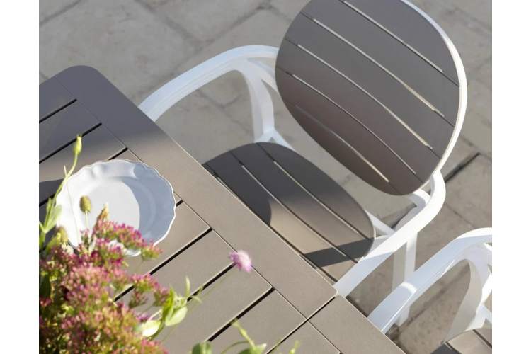 Кресло пластиковое Palma Nardi белый, тортора-8