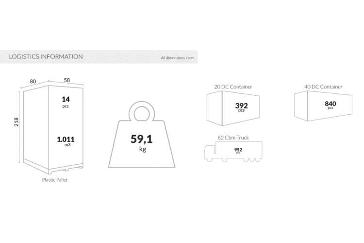 Кресло пластиковое Marcel XL Siesta Contract бежевый-3
